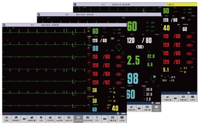 Monitor de paciente multiparamétrico modular Comen, modelo C90 + C30