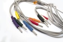 Cable a paciente de 12 derivaciones, Electrocardiógrafo Comen, Edan SE-1 y SE-12 , FX2111 electrodo aguja, B-15P 4K7, 3mm