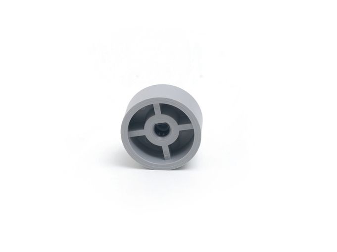 Perilla trim knob Grayhill (Gray nylon knob for .250" electronic switch pushbutton)