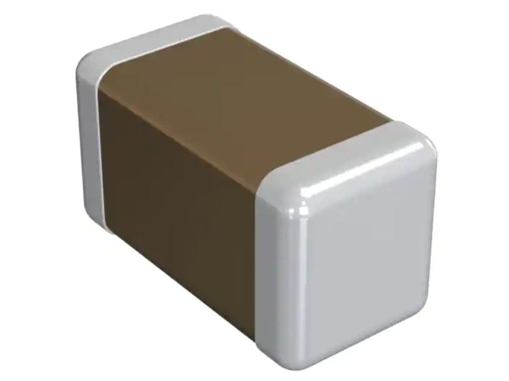 1 uF ceramic capacitor, 25V, 10%, X5R, smd 0402