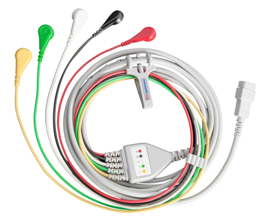 PATIENT ECG CABLE DB9M/G - 5 WIRES