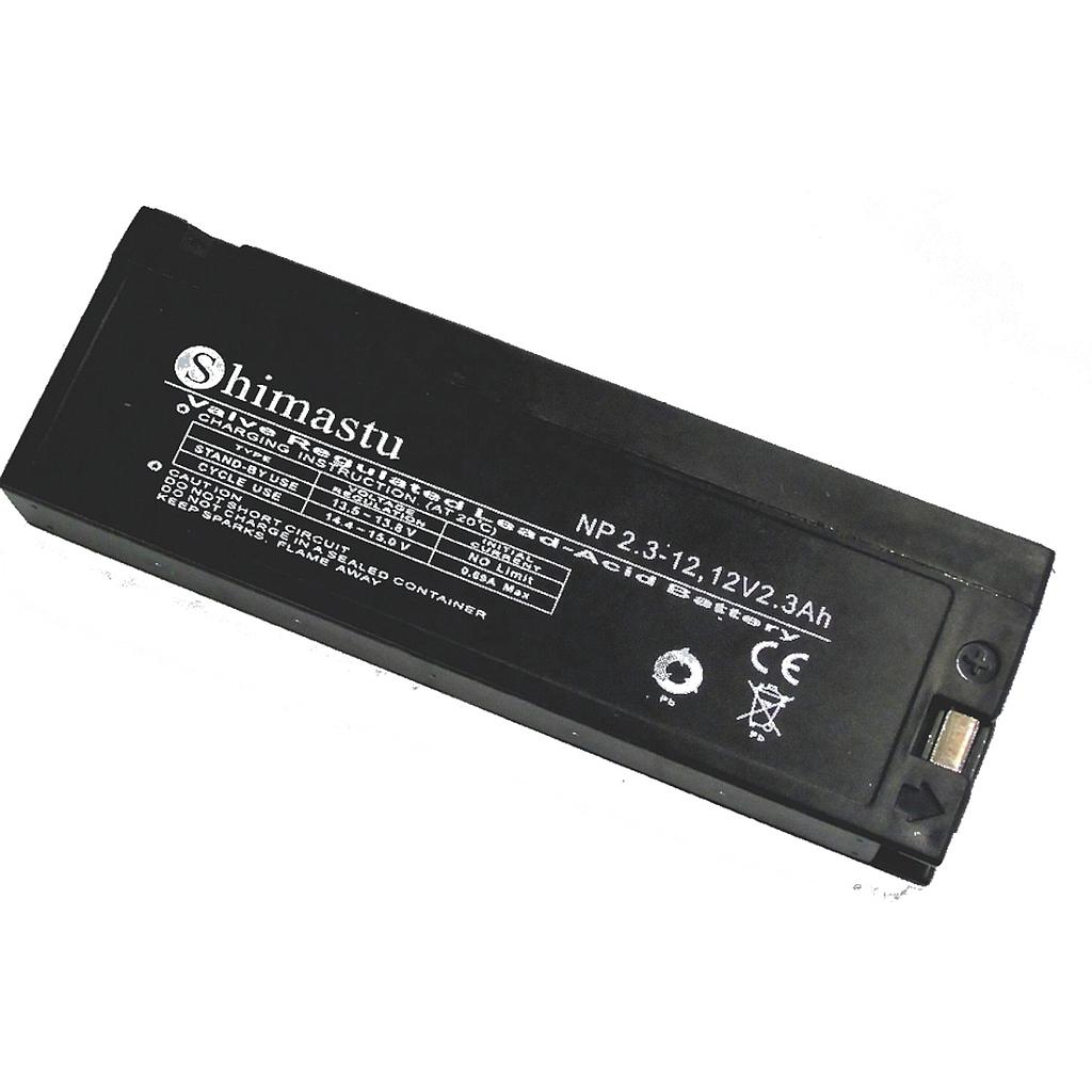 12V x 2,3Ah Shimastu NP 2.3-12 battery (182mmx24mmx61mm)