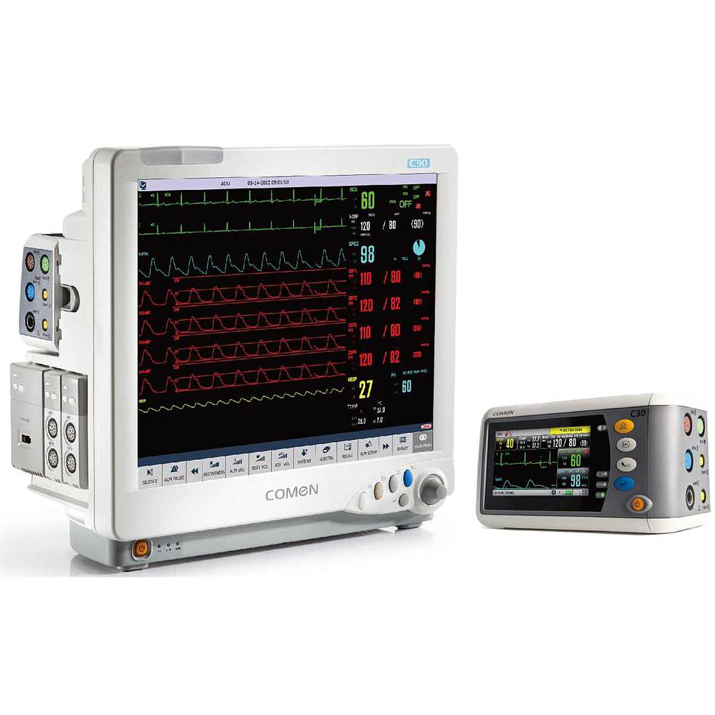 Monitor de paciente multiparamétrico modular Comen, modelo C90 + C30