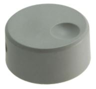 Perilla trim knob Grayhill (Gray nylon knob for .250&quot; electronic switch pushbutton)
