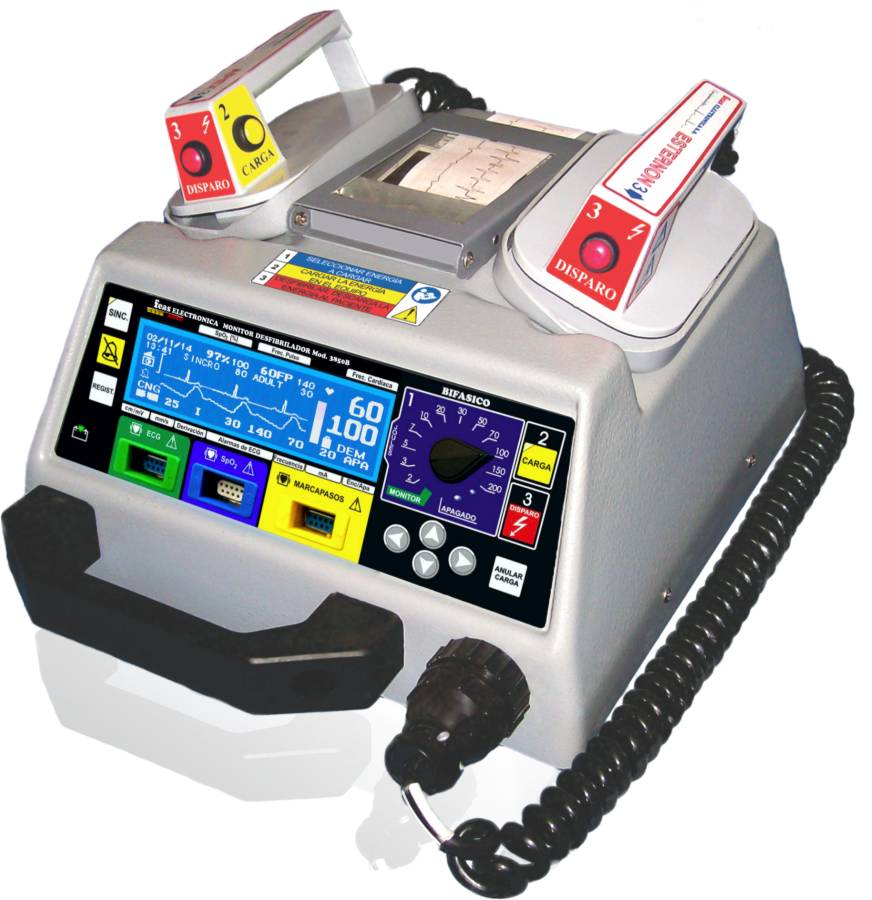 Defibrillator Monitor 3850B Biphasic Feas Electrónica