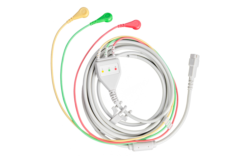 Patient ECG Cable DB9M/G - 3 Wires