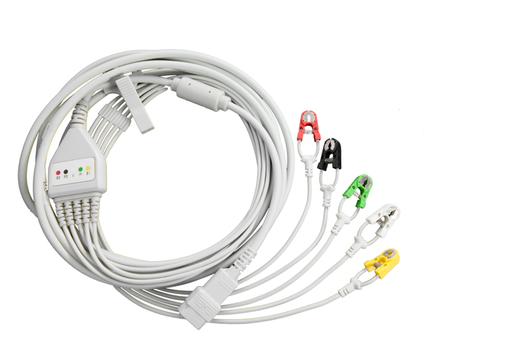 [16474-0000A] Cable a paciente DB9M/G - 5 mini clip 60cm