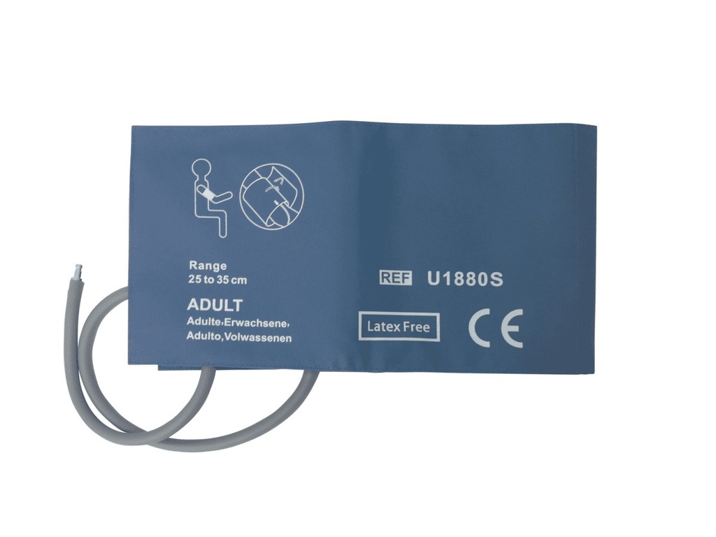 [21353-0] Non-invasive pressure cuff (25-35cm), reusable, adult, 1-tube, Comen, reference U1880S, model 040-000592-00