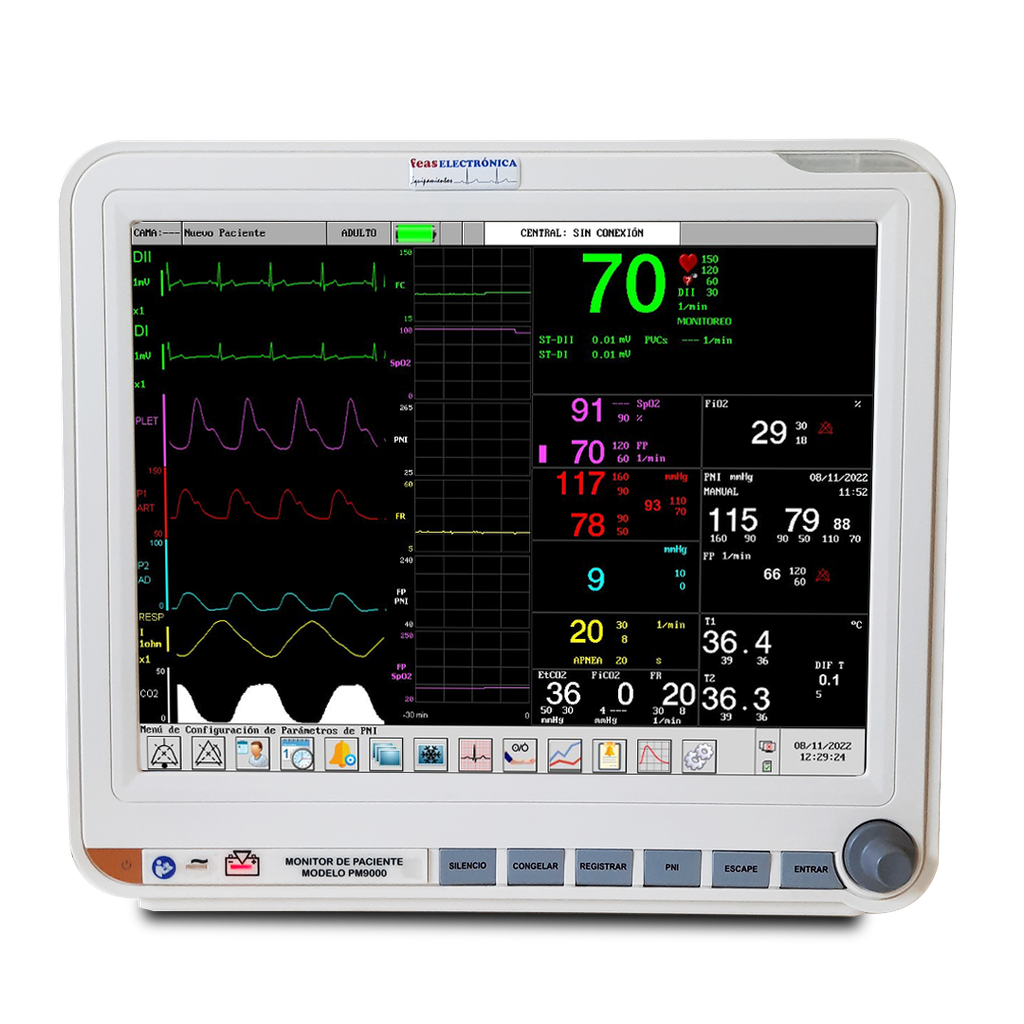 Patient Monitor Model PM9000 Feas Electrónica